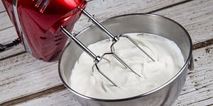 This is an easy whipped cream keto recipe that is easy to scale for larger desserts. It's light, fluffy, and the perfect topping for any keto fat bomb or dessert recipe.