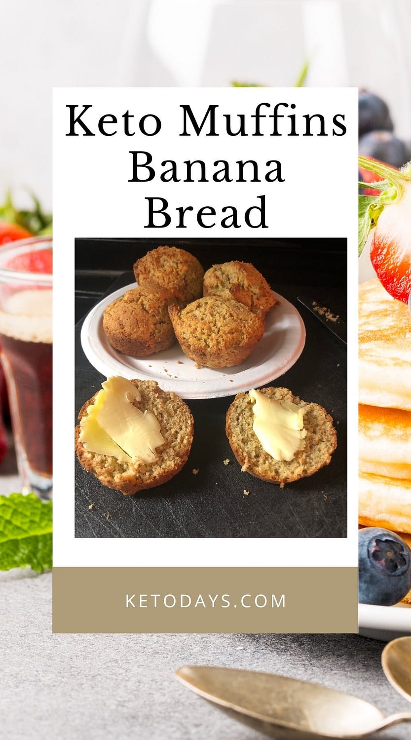 This Banana Bread Muffin Keto Recipe hits the spot! You have several options to make this keto recipe with your favorite ingredients. 
