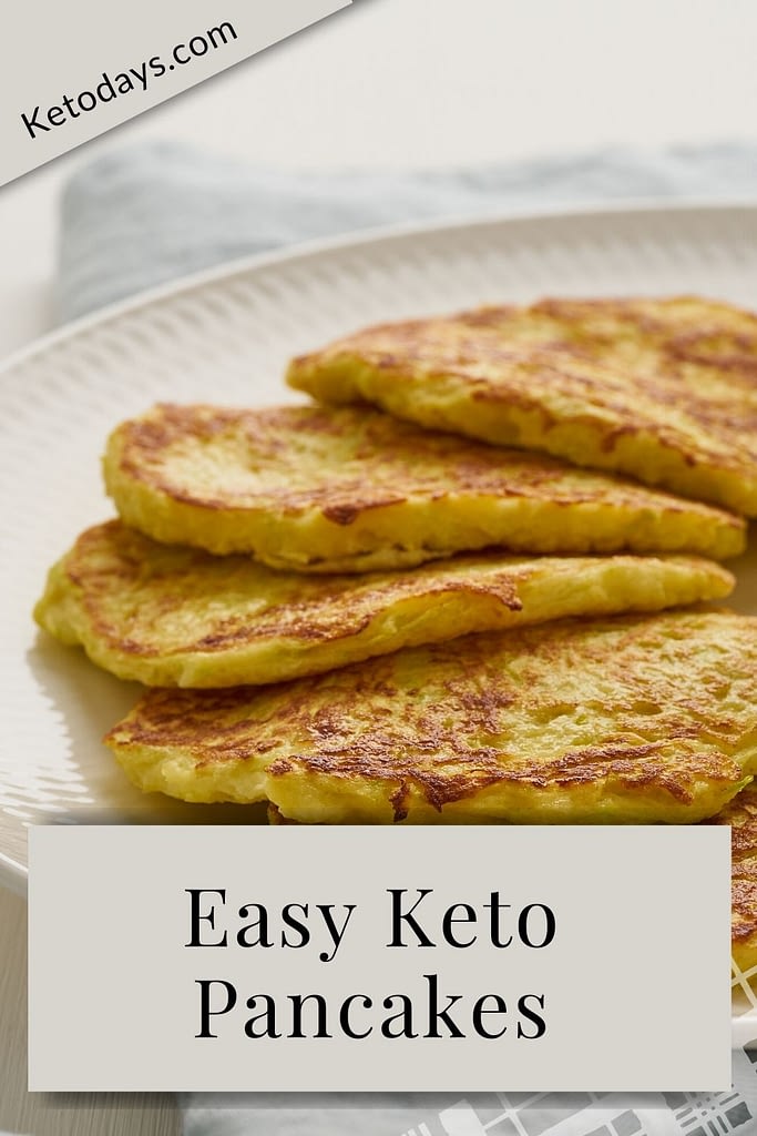 This low carb keto pancake recipe is ideal for those that still eat breakfast or love breakfast for lunch or dinner - like me! Add in some monkfruit syrup and grass fed butter! Yum!