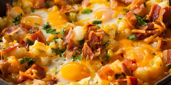 This skillet breakfast is a favorite for those that enjoy the Keto way of eating. There's no way you will feel like you are on a diet after enjoying this meal. Bread and Potatoes won't be missed as you will quickly find yourself full on the fabulous fats that this meal offers.
